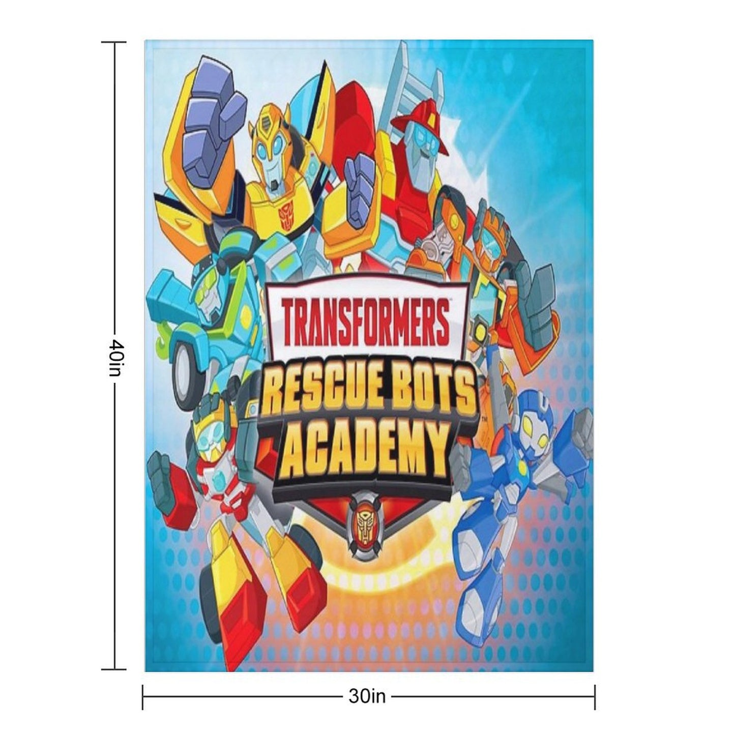 Transformers Rescue Bots Academy Throw Blanket