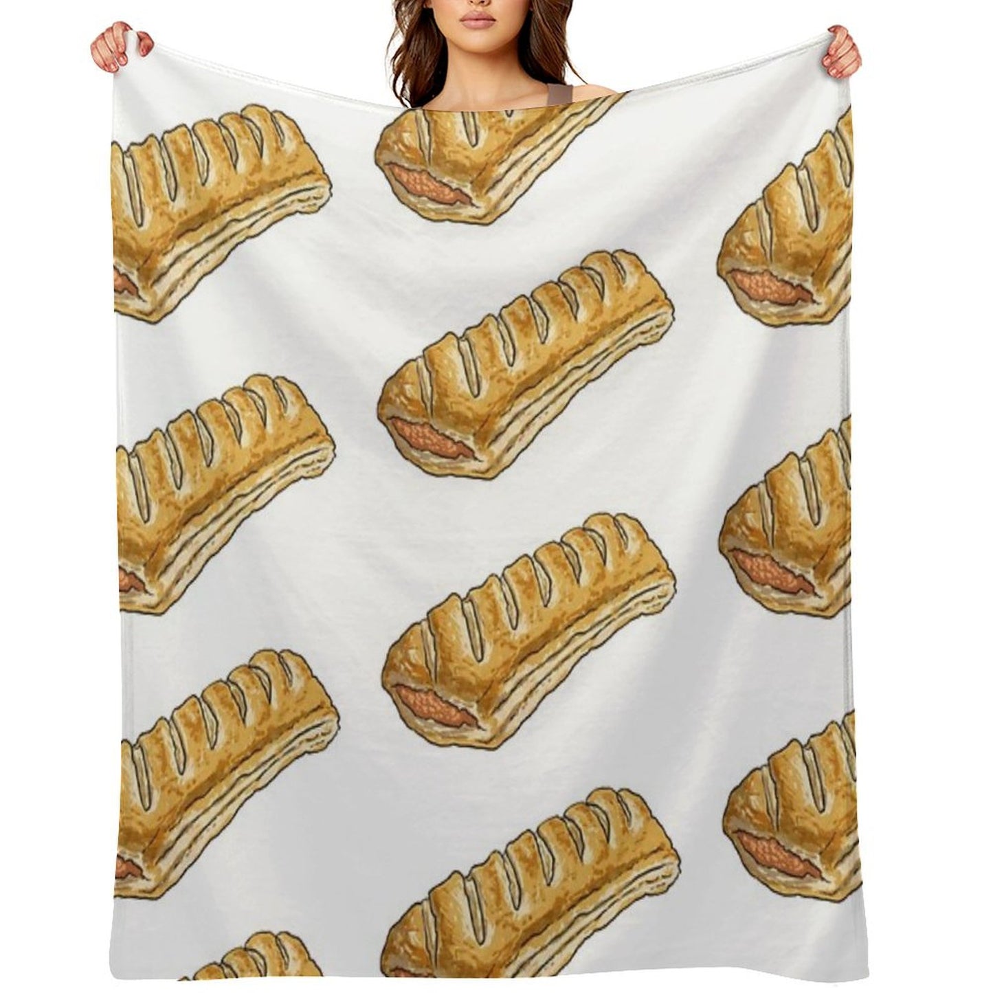 Sausage Roll Throw Blanket
