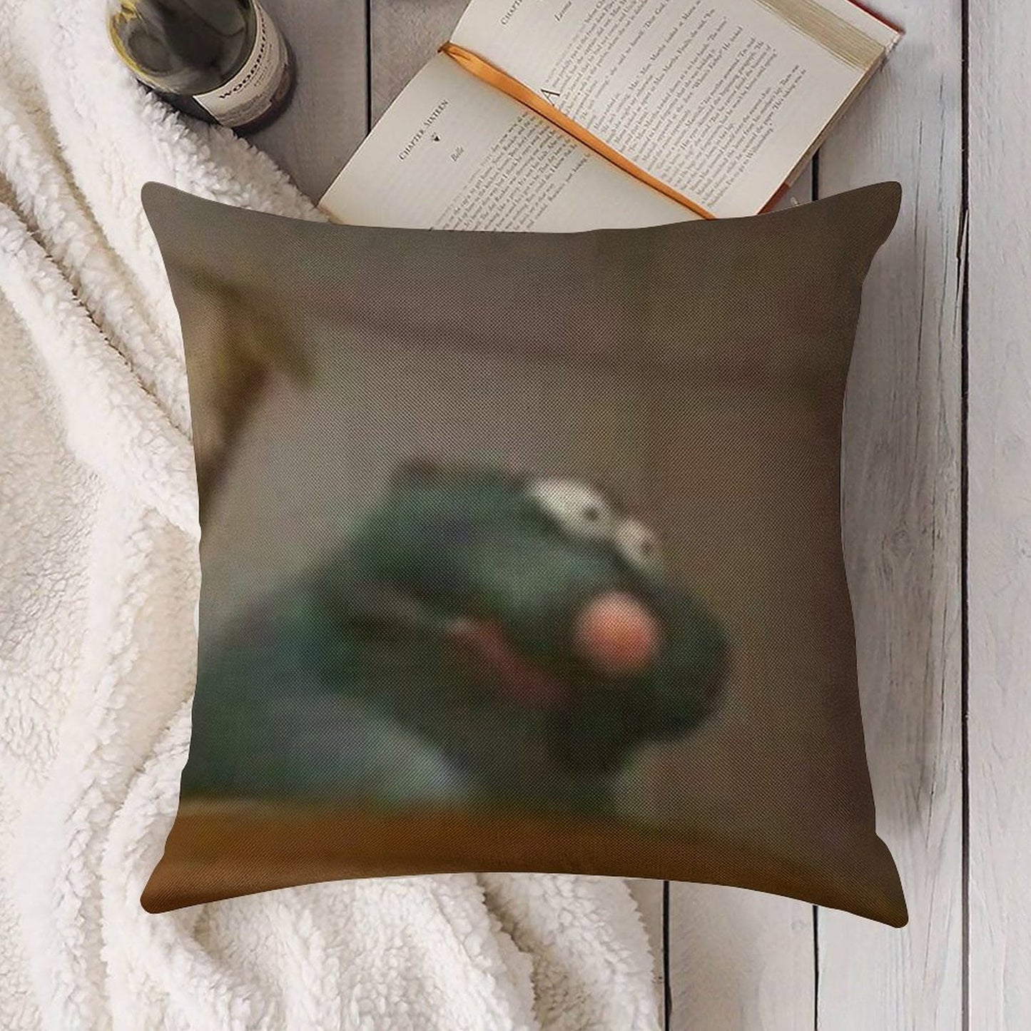Remy Ratatouille Meme Linen Throw Pillow Cover
