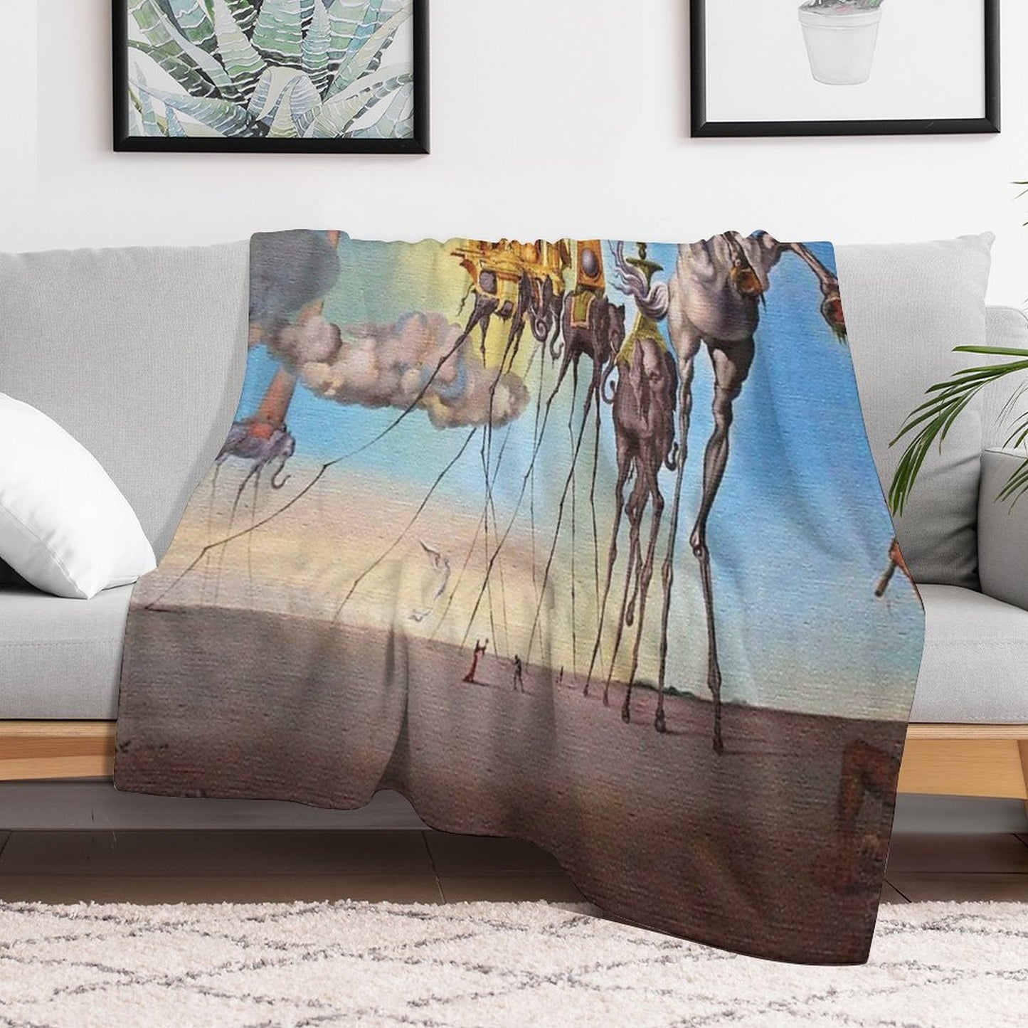 The Temptation of St. Anthony Throw Blanket