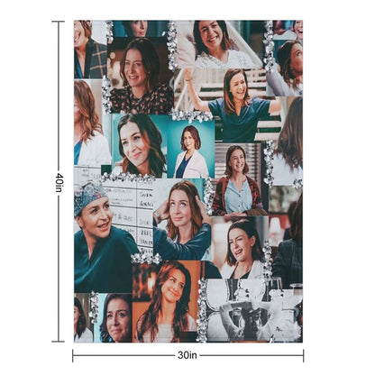 Amelia Shepherd Collage ) Throw Blanket