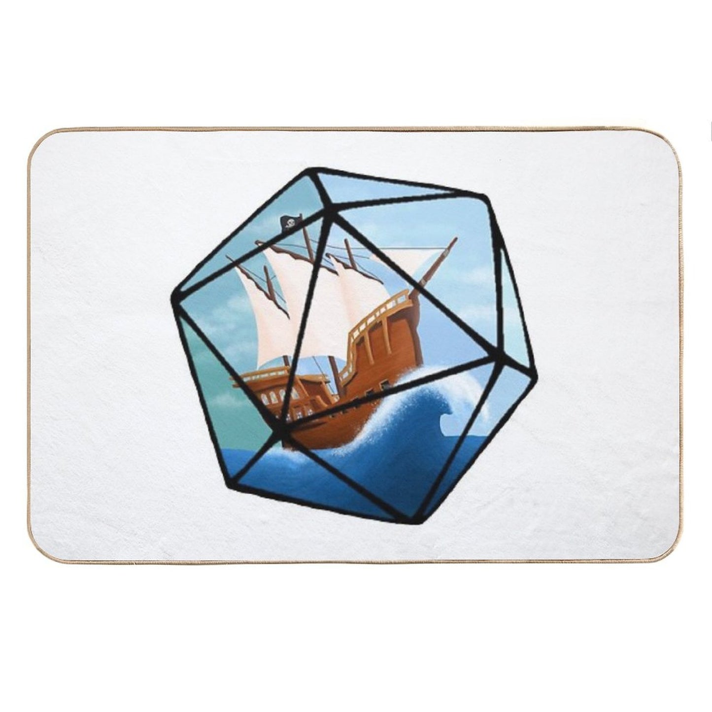 Pirate  Swashbuckler D20 Bath Mat