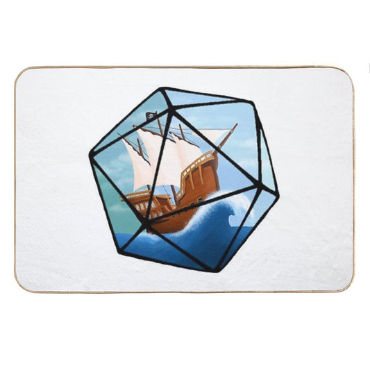 Pirate  Swashbuckler D20 Bath Mat