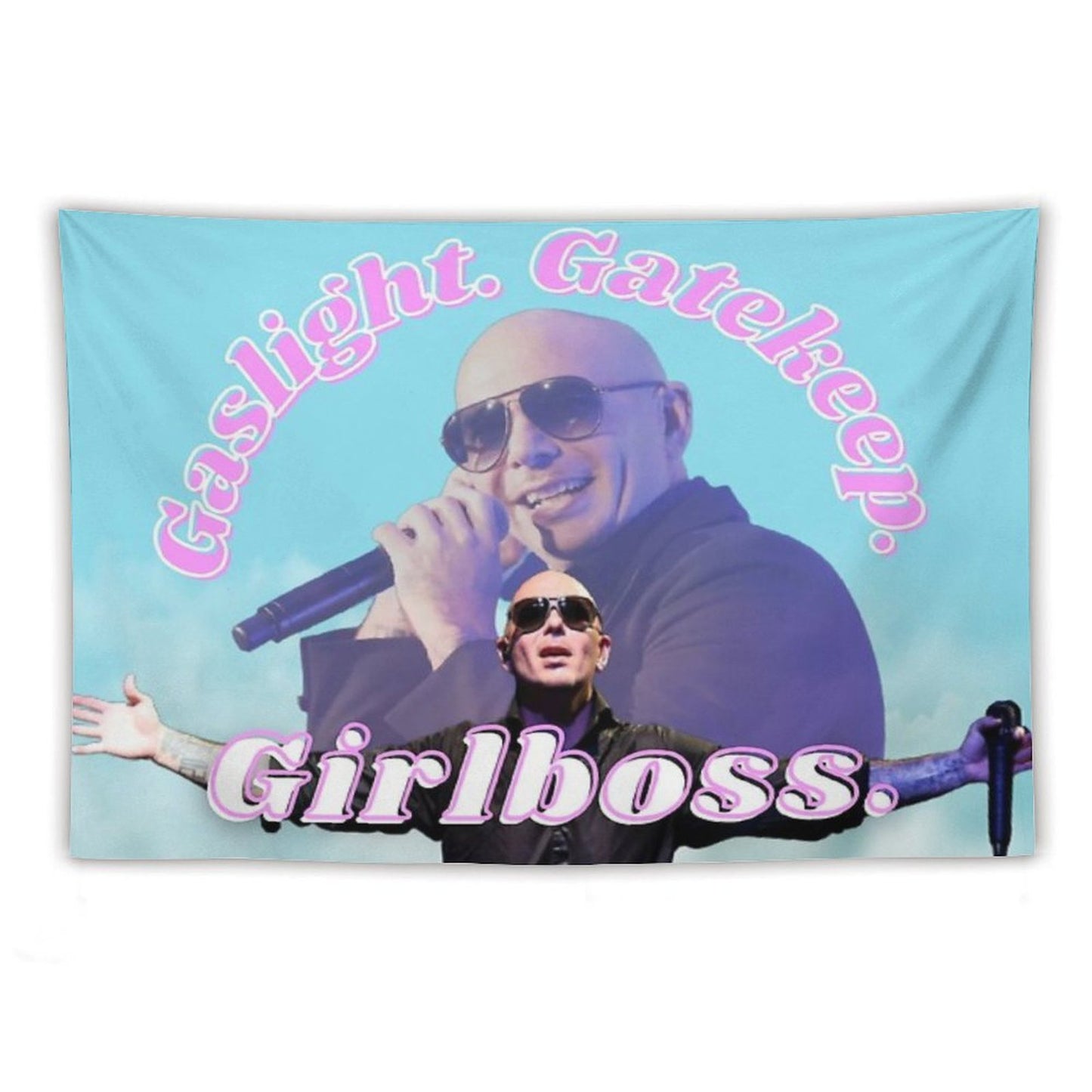 Mr Worldwide Says to Girlboss Tapestry