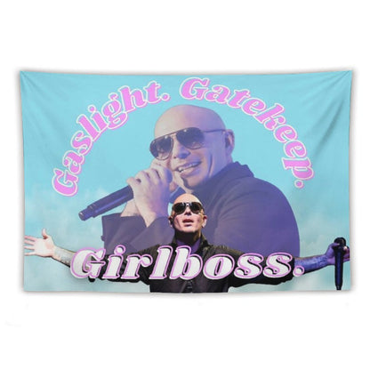 Mr Worldwide Says to Girlboss Tapestry
