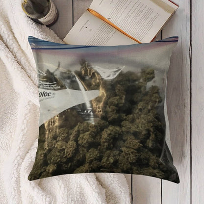 Weed Marijuana Extra Zip Pillow And Linen Throw Pillow Cover
