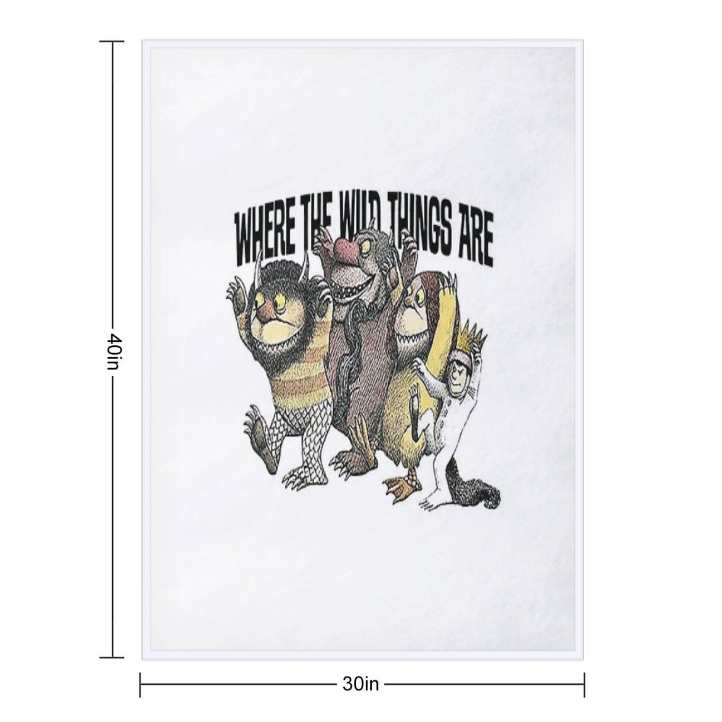 Where The Wild Things Are T-ShirtWHERE THE WILD THINGS ARE Throw Blanket