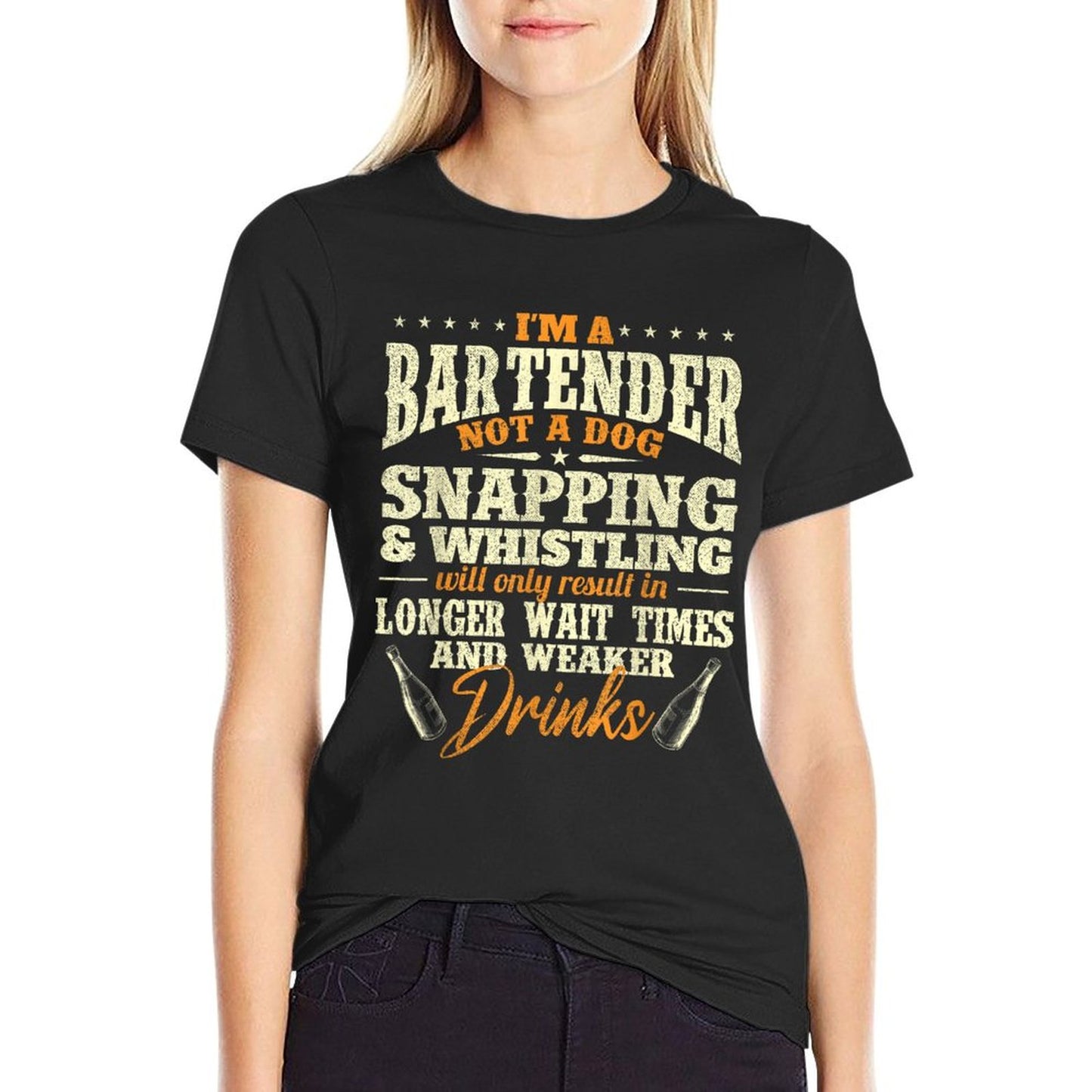 I&#39;m A Bartender Not A Dog - Tapster Bartending Bar Pub Owner T-Shirt