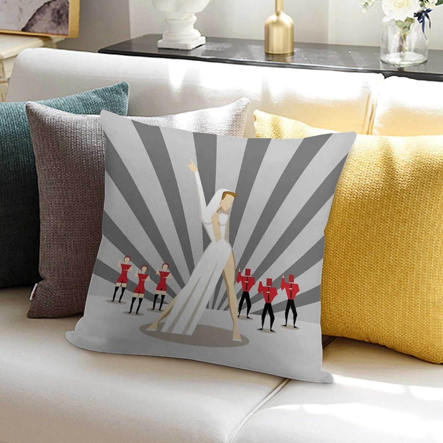 Kylie - Can't Get You Out Of My Head Soft Luxury Feel Throw Pillow