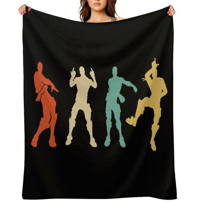 Battle Royale Victory Dance Cool Justice Dance Throw Blanket