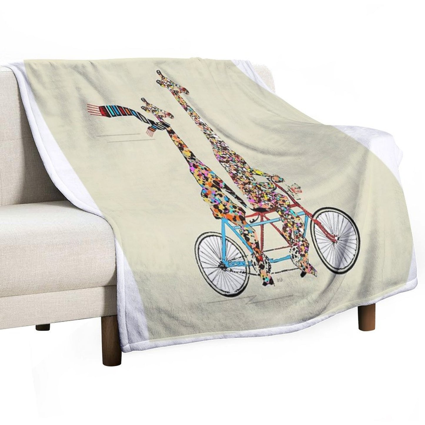Giraffes Days Lets Tandem Throw Blanket