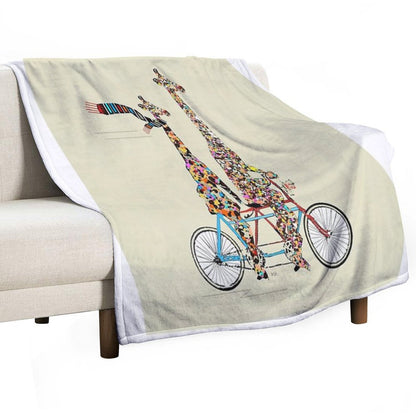Giraffes Days Lets Tandem Throw Blanket