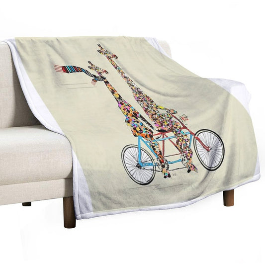 Giraffes Days Lets Tandem Throw Blanket