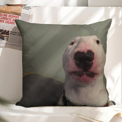 @PupperNelson Walter Original Linen Throw Pillow Cover