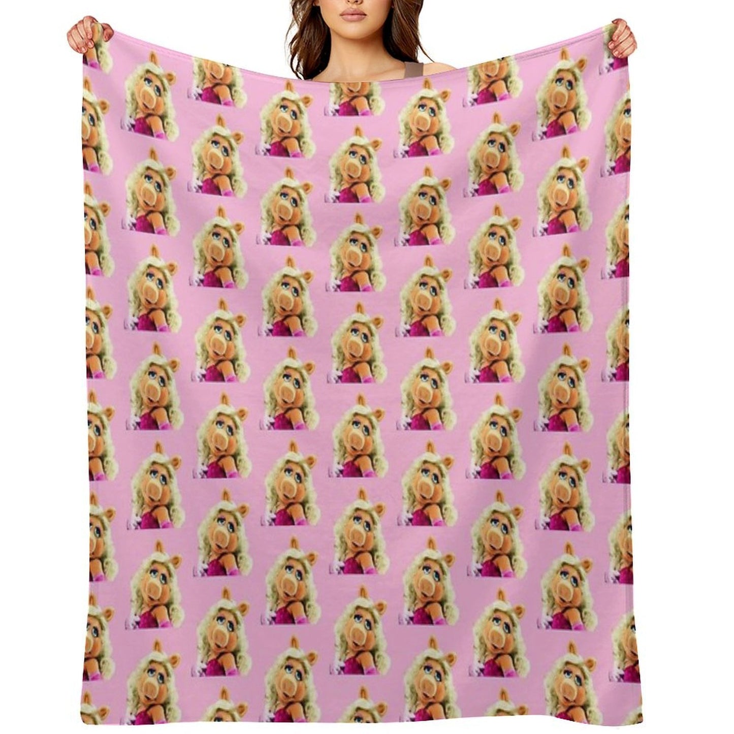 Miss Piggy Muppet 1 Throw Blanket