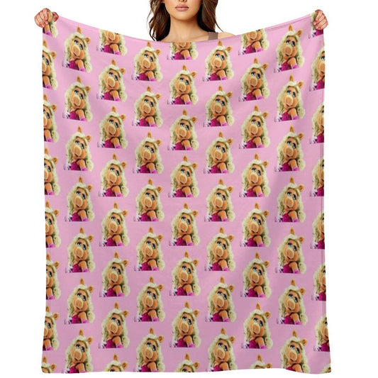 Miss Piggy Muppet 1 Throw Blanket