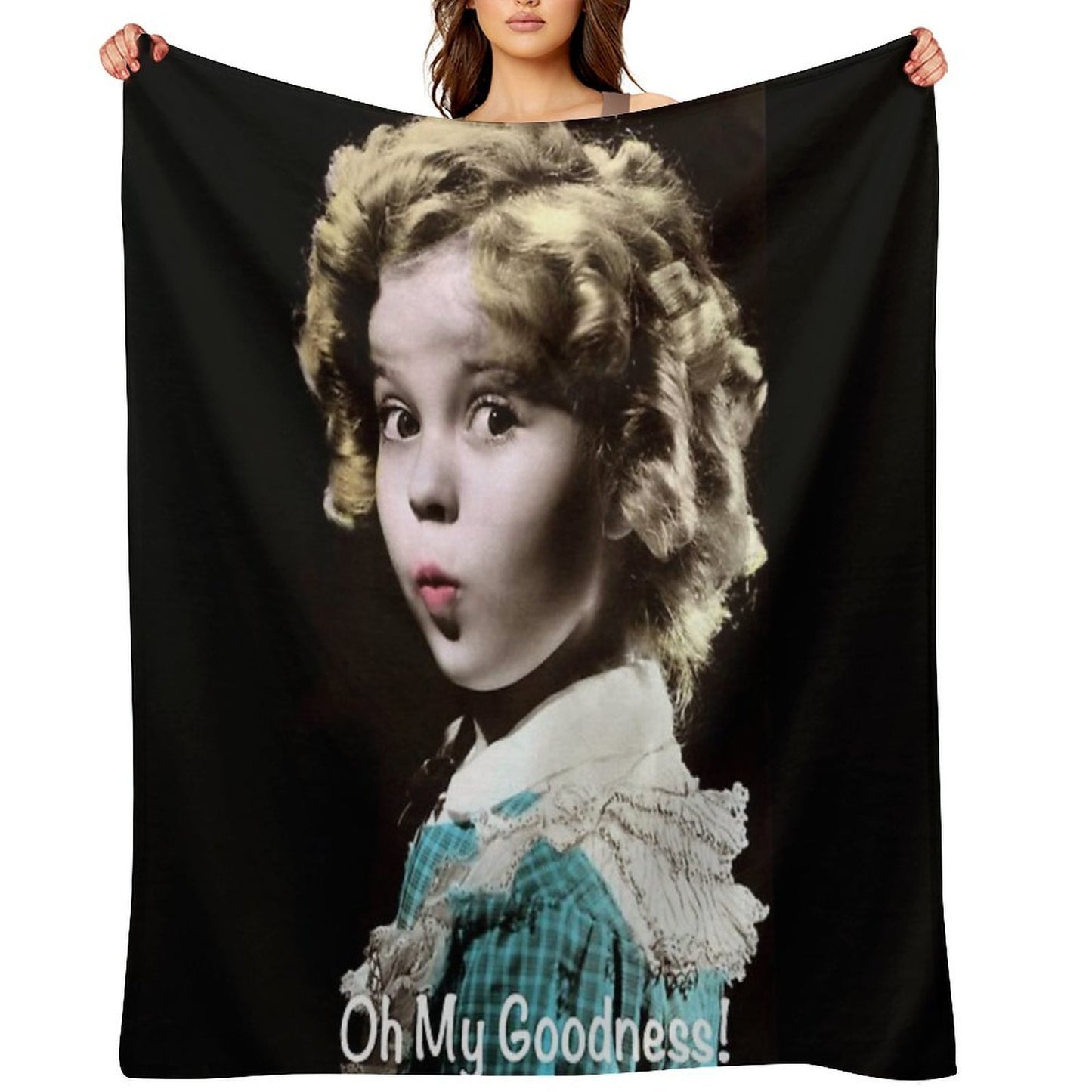 Shirley Temple Oh My Goodness Throw Blanket