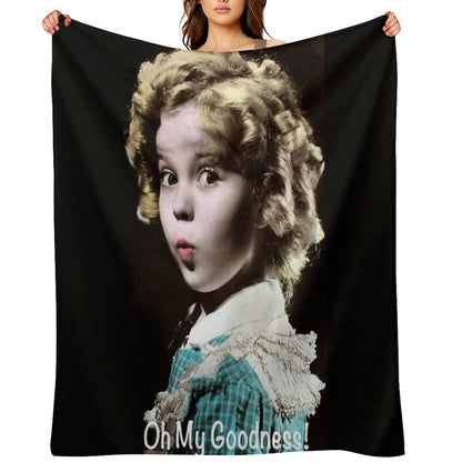 Shirley Temple Oh My Goodness Throw Blanket