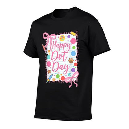 Happy Dot Day Bow Coquette for Teacher Girls  Tagless Design T-Shirt