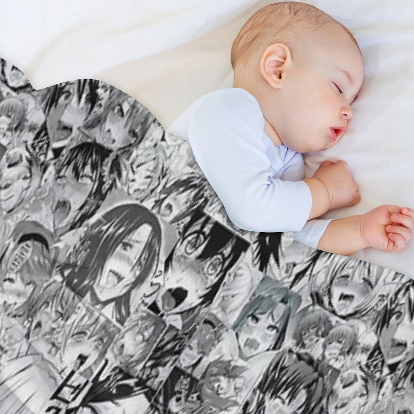 Aygo Hentai Anime Face Throw Blanket