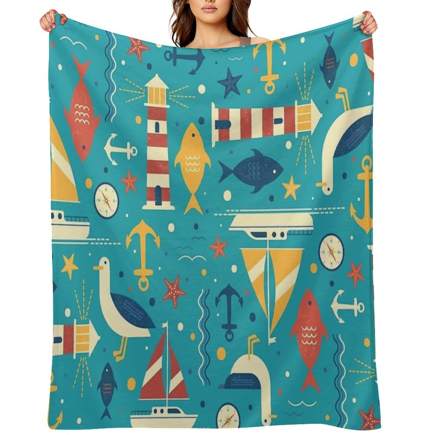 All At Sea Throw Blanket