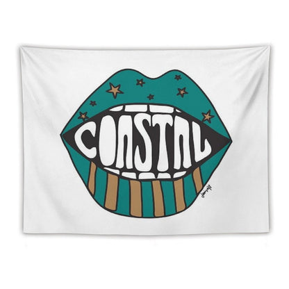 Coastal Carolina Funky Lips Tapestry