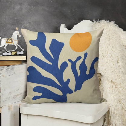Sunshine Matisse Linen Throw Pillow Cover