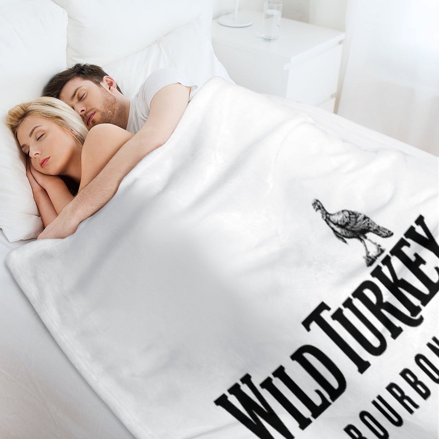 Wild Turkey Bourbon Cap Throw Blanket