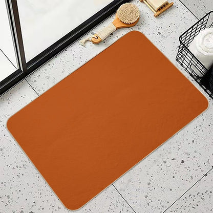 Best Seller Colors of Autumn Terracotta Orange Brown Single Solid Color - Accent Shade - Hue - Colour Bath Mat