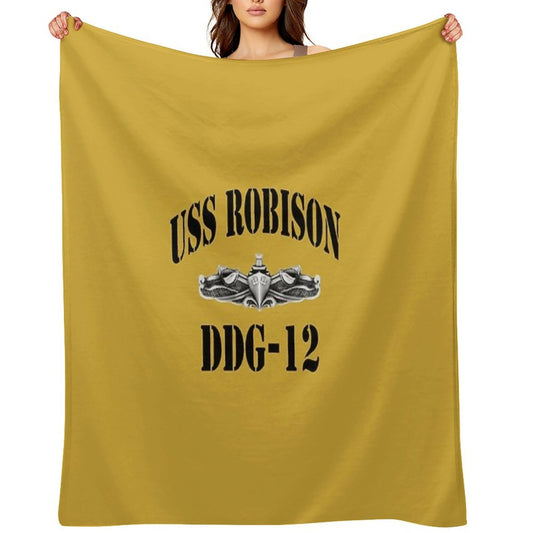 USS ROBISON (DDG-12) SHIP'S STORE Throw Blanket