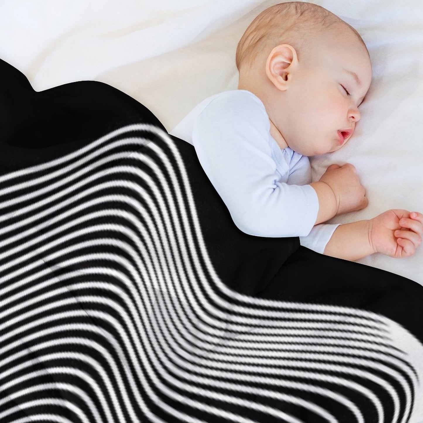 Music CD Optical Art Illusion Throw Blanket