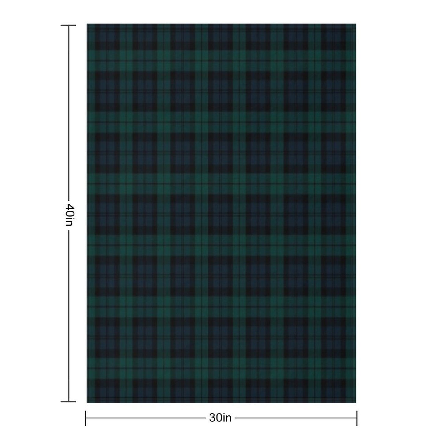 Black Watch Tartan Plaid Pattern Throw Blanket