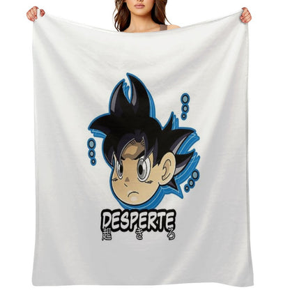 Chibi Ultra Instinct Goku Throw Blanket