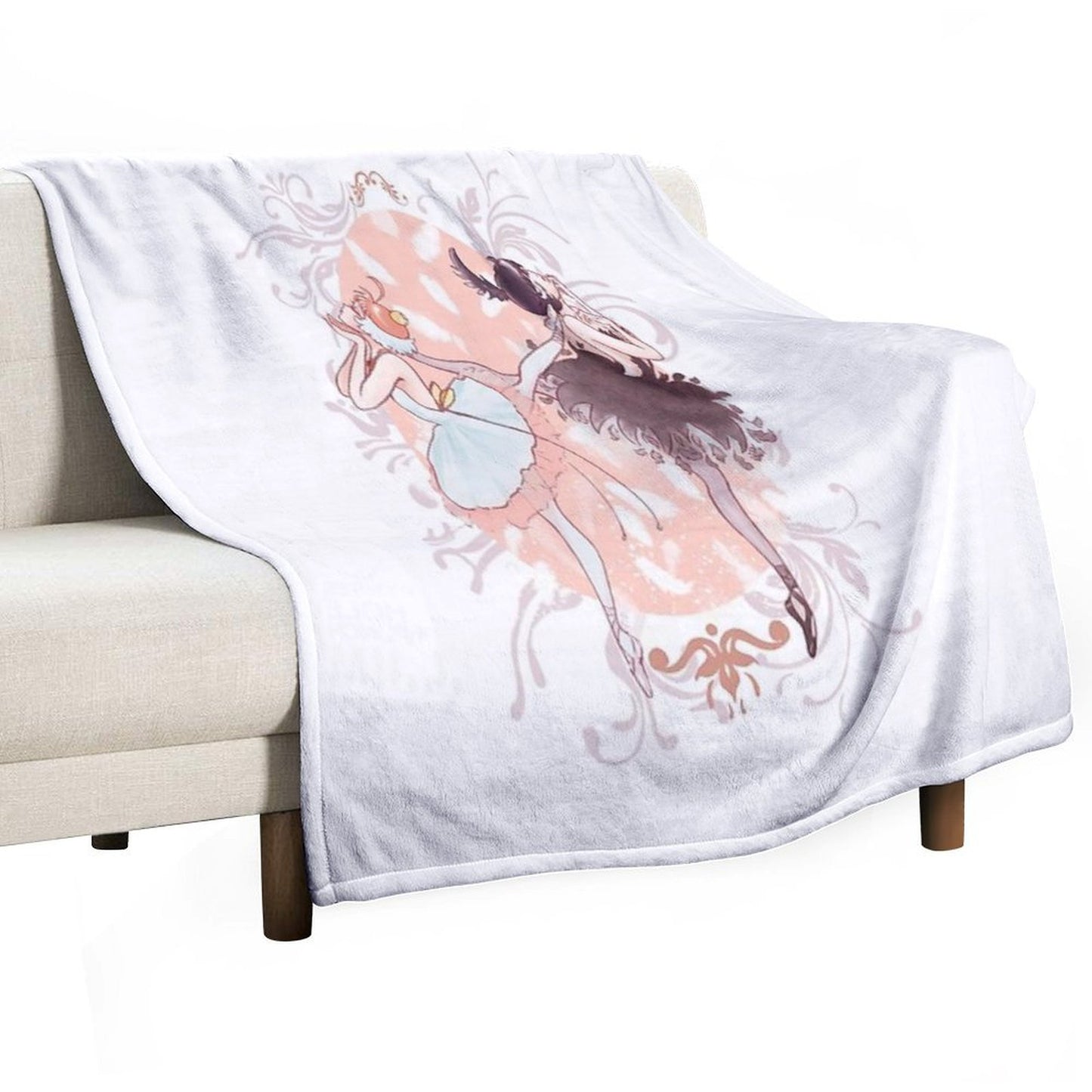 Crow And Duck Throw Blanket