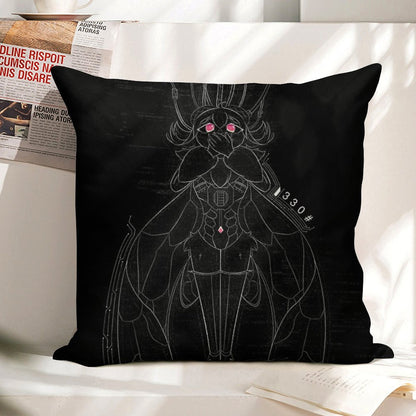 An Unspoken Code (Dark) Linen Throw Pillow Cover