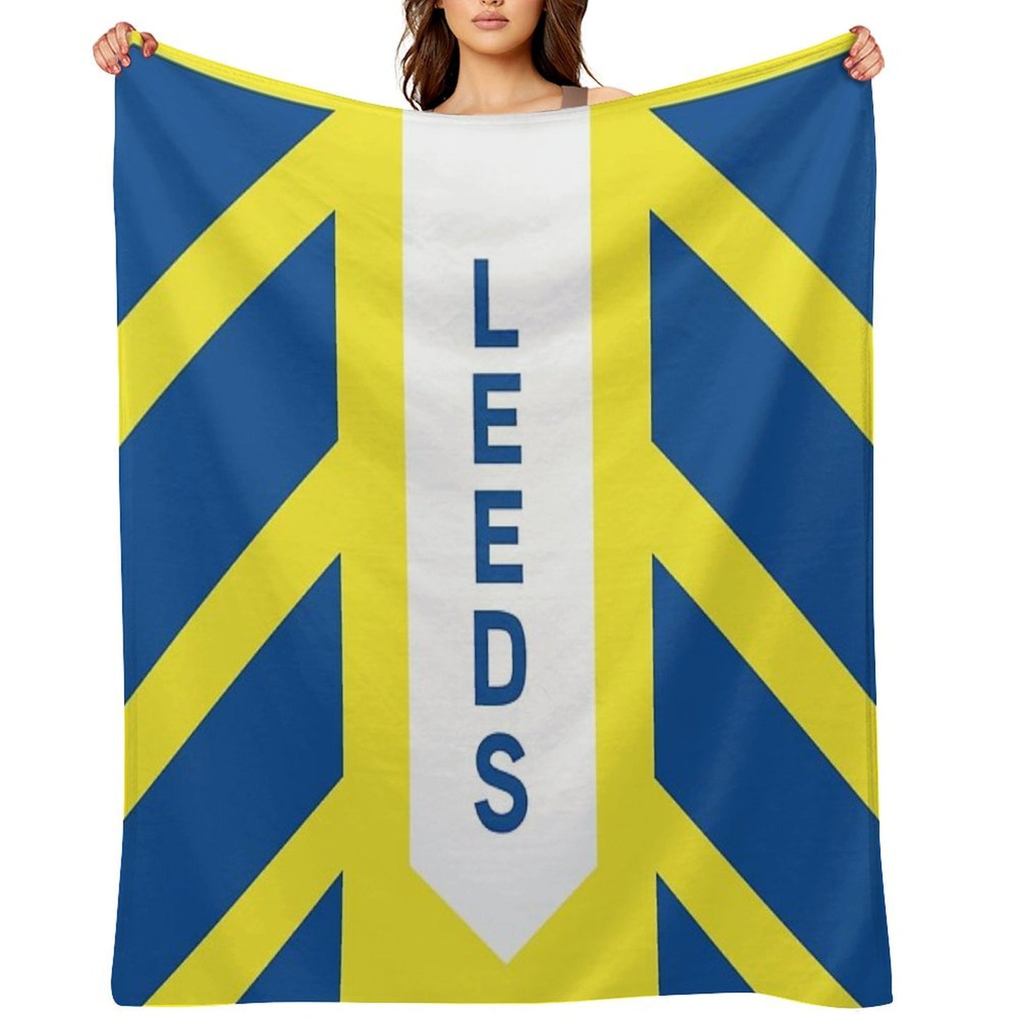 Leeds United Throw Blanket