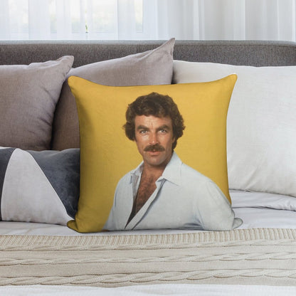 Tom Selleck Soft Gift Ready Throw Pillow