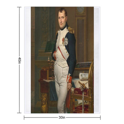 Napoleon Bonaparte Portrait Throw Blanket