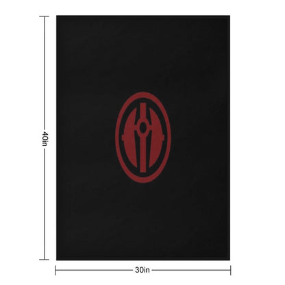 Darth Revan Emblem in Red Throw Blanket