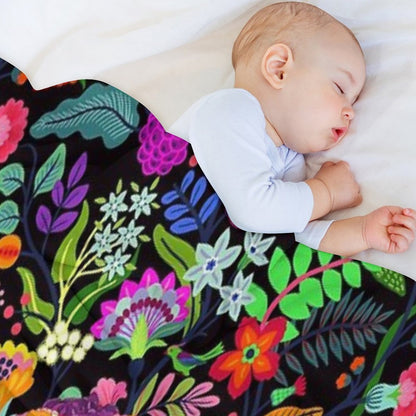 Frida in Bloom Throw Blanket