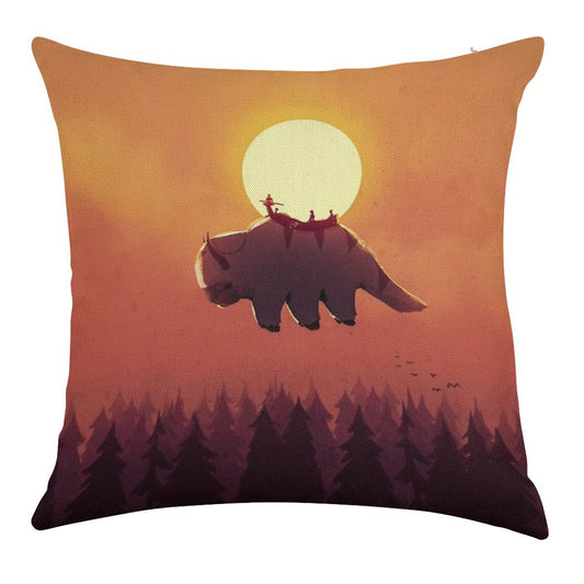 The End of All Things Linen Throw Pillow Cover