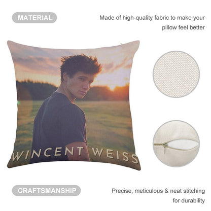 Wincent Weiss Vibes Linen Throw Pillow Cover