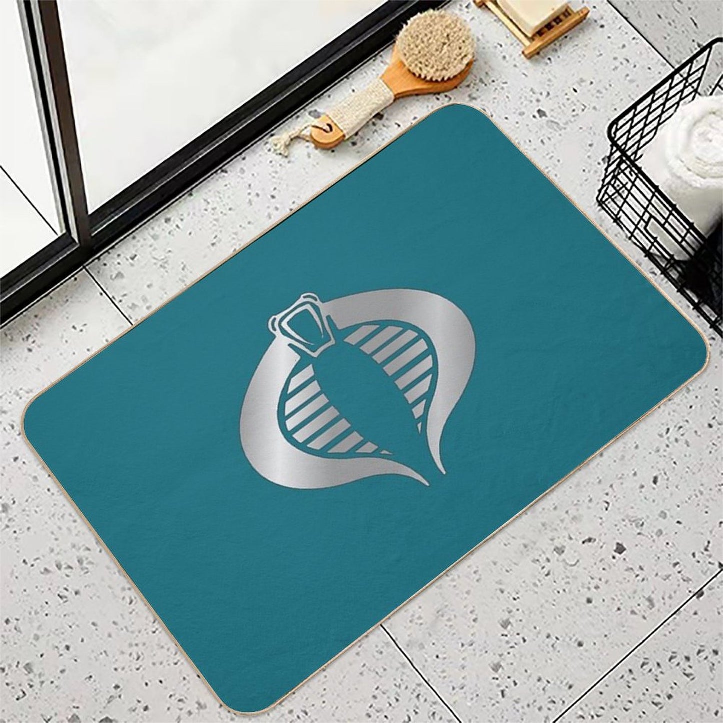 Gi Joe Cobra Copperhead Logo Bath Mat