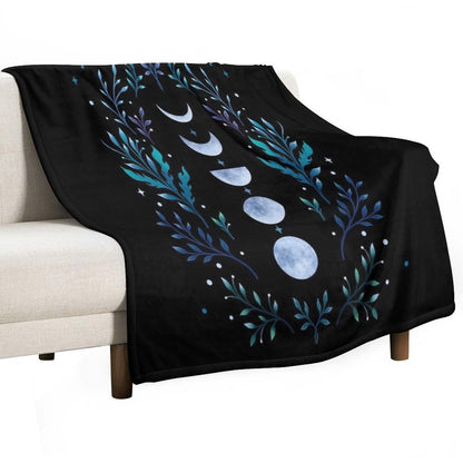 Moonlit Garden Throw Blanket