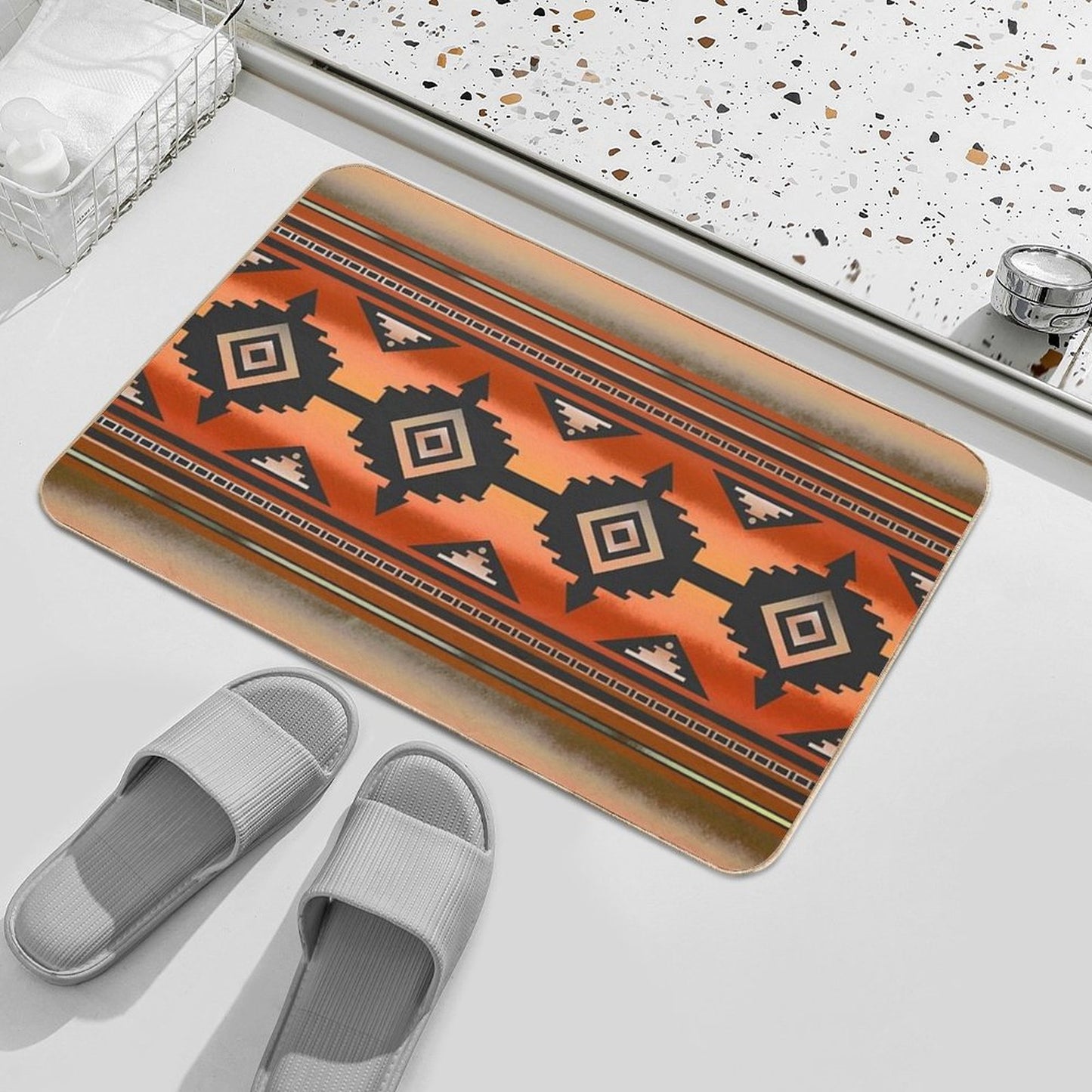 Canyon  Navajo Rust Bath Mat