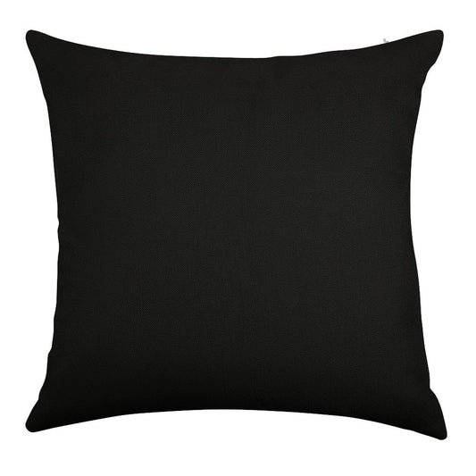 Black Linen Throw Pillow Cover