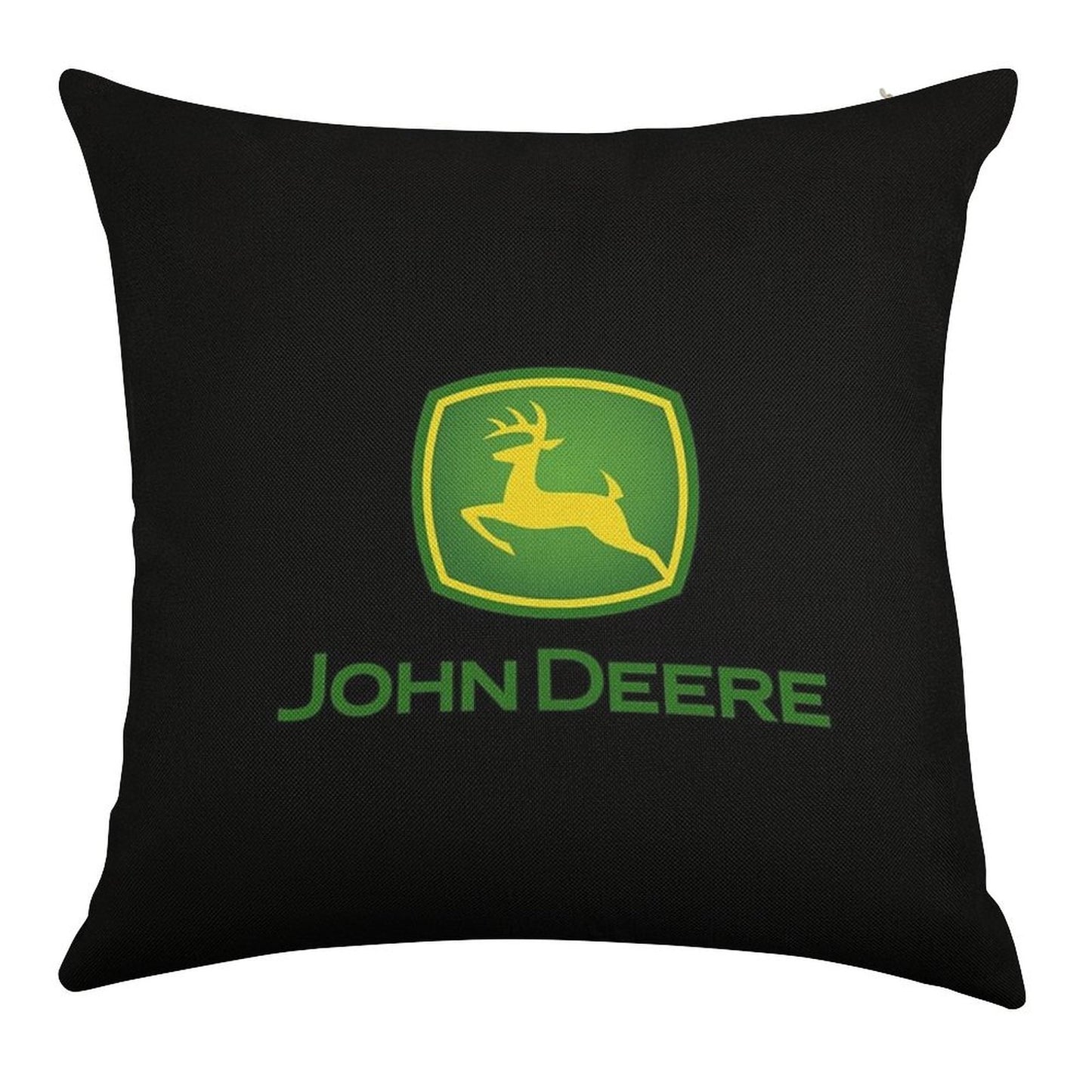 Rich with John Deere Linen Throw Pillow Cover