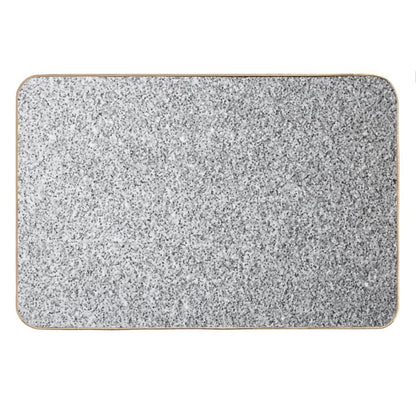 Light Gray, Black And White Elegant Design (Photo of Glitter - Not Reflective) Bath Mat