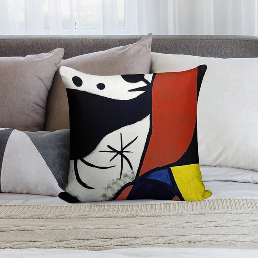 Mirò Art 1 Soft Multiple Sizes Throw Pillow