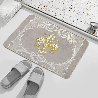 Fleur-de-lis, French, Fleur-de-lys Bath Mat